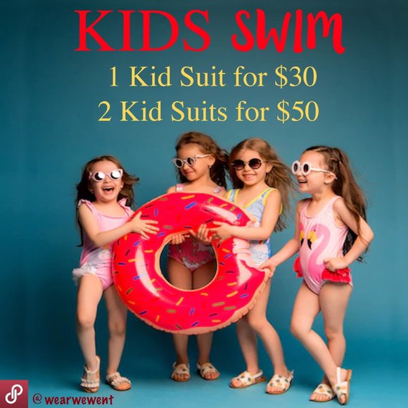 KIDS GIRLS Navy Blue & Red Cherry Print Bikini Swimsuit SET – Girls14 - Picture 5 of 6